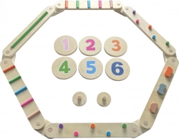 Pistă de echilibru din lemn 2Kids Toys