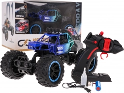 RC crawler REAL ROCK cu funcție de fum 1:16 – Albastru