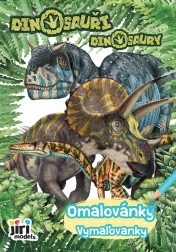 Carte de colorat A5+ Dino – dinozauri pentru copii