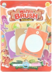 Pictură cu apă dinozauri – set de planșe de colorat cu pensulă cu apă