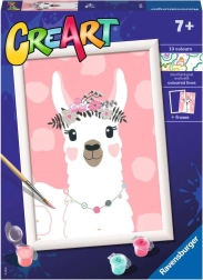 CreArt pictură după numere – lamă, fără dramă 18 × 24 cm