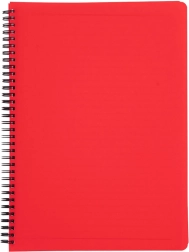 Bloc cu spirală A4 Classic roșu