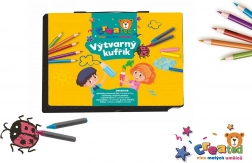 Set creativ pentru pictură în geantă din plastic