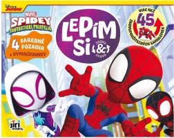 carte cu autocolante și de colorat Spidey cu autocolante reutilizabile