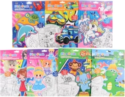 Set de cărți de colorat cu markere