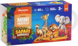 Set de construcție Mini Waffle - Safari Animale 50 de piese