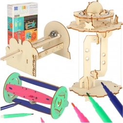Set educațional STEM pentru copii – mecanică și gravitație 3‑în‑1 DIY