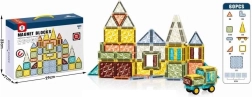 Set de construcție magnetică 3D pentru copii – 60 de piese