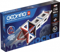 Set de construcție magnetică GEOMAG NASA – rachetă, 103 piese