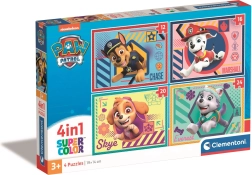Puzzle 4în1 Patrula Căţeluşilor