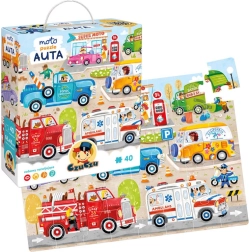 CzuCzu moto puzzle Mașini – mare puzzle pentru copii