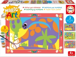 Educa pictură după numere dinozaur