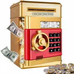 Cutie seif interactivă pentru bani cu încuietoare cod