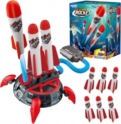 woopie lansator de rachete din spumă cu pompă, 6 rachete
