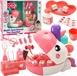 Woopie setul micului dentist – cap de unicorn cu accesorii
