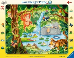Puzzle Ravensburger Prietenii din junglă 24 piese