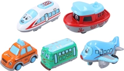 Vehicul metalic de 6 cm cu mecanism pull-back