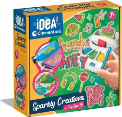 Clementoni IDEA Sparkly Creations pictură cu diamante – Pop it