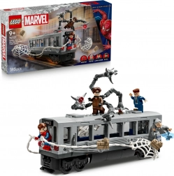Spider-Man vs. Doc Ock: scenă în metrou – set de construcție LEGO Marvel