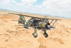 Model avion Fiat CR.42 Falco vânător nocturn
