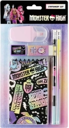 Set școlar Monster High cu bloc și rechizite