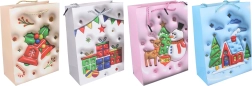 Pungă cadou de Crăciun L 31 × 40 × 12 cm - 1 bucată