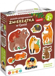 CzuCzu puzzle progresive Animale din pădure