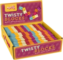 Cuburi din lemn Twisty Blocks