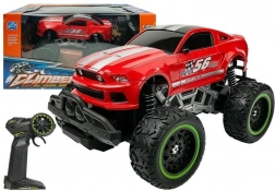 Mașină RC off-road cu roți înalte 1:24 – Roșu
