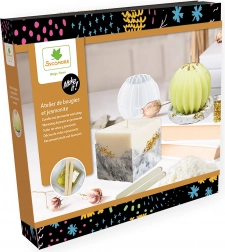 Make it! fabricarea lumânărilor și a suporturilor – set creativ din ceară de soia și jesmonit