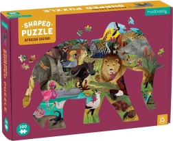 Puzzle safari african în formă de elefant, 300 piese