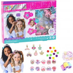 Set DIY creativ pentru realizarea bentițelor – unicorni și ornamente strălucitoare