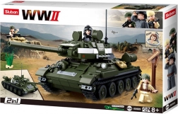 Sluban WWII Tanc sovietic T-34/85 2v1
