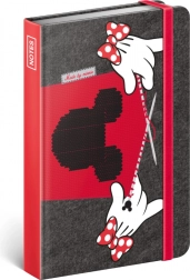 Carnet liniat Minnie Mouse 11 × 16 cm, 172 de pagini