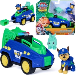 Spin Master Patrula Cățelușilor dinozauri – vehicul Dino Rescue Cruiser 15 cm cu figurinele Chase și un dinozaur