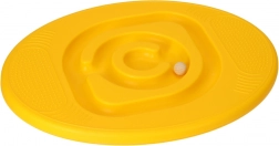 Placă de echilibru galbenă cu labirint pentru copii