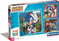 Puzzle 3×48 piese CLEMENTONI SONIC