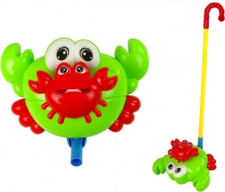 Împingător pe tijă – crab verde cu clopoțel