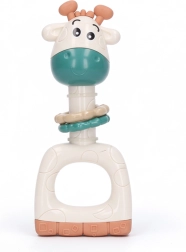 Jucărie zornăitoare cu fluier în formă de girafă, 16 cm