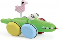 Crocodil de tras cu flamingo VILAC