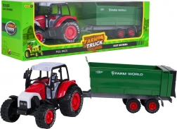 Tractor metalic cu remorcă detașabilă cu mecanism inerțial