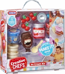 Set de înghețată LITTLE TIKES Creative Chefs cu 17 accesorii