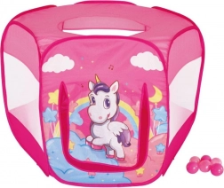 Piscină cu bile uscată și cort cu bile Unicorn