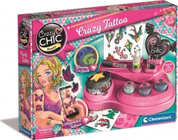 Crazy Chic set de tatuaje temporare cu sclipici și AR