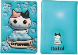 Carnet de notițe A5 albastru cu coperți tari și înveliș de spumă 96 de foi