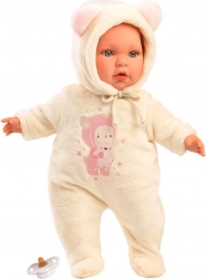 Păpușă bebeluș Julia 42 cm cu burtică moale Llorens