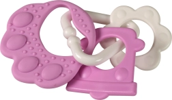 Jucărie dentiție în formă de labă de urs roz
