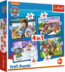 Puzzle 4în1 Patrula Cățelușilor – Povești cu căței