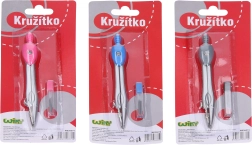 Compas în blister cu mine de rezervă