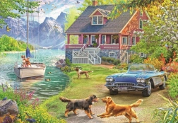 Puzzle Ravensburger Vară la lac 200 de piese